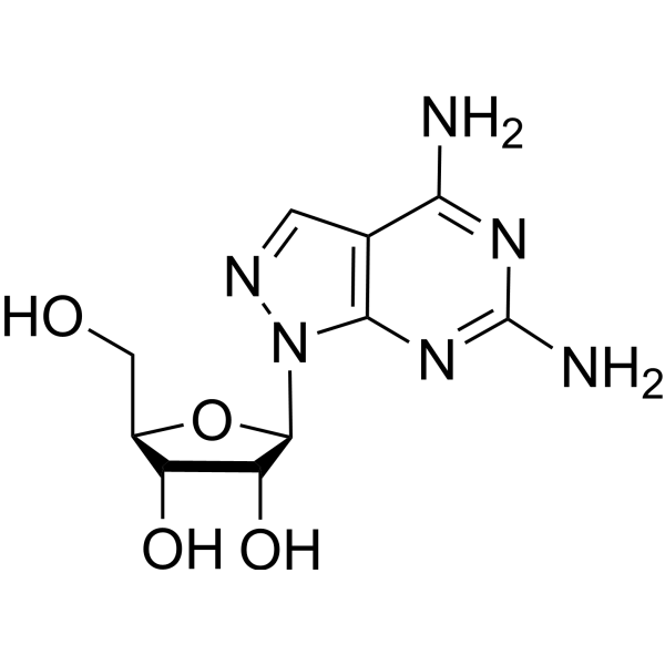 2-β-D-Ribofuranosyl-2H-pyrazolo[3,4-d]pyrimidine-4,6-diamine 124137-35-5